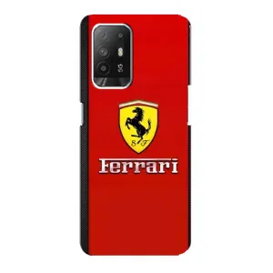 Силіконовий бампер з картинкою машини на Oppo Reno 5z (Ferrari Logo)