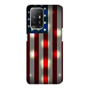 Чохол Прапор USA для Oppo Reno 5z (Прапор США 2)