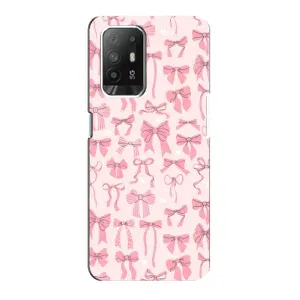 Чехол банты для Oppo Reno 5z (Фон бантики)