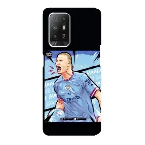 Чехлы с принтом для Oppo Reno 5z Футболист (гол Эрлинг Холланд)