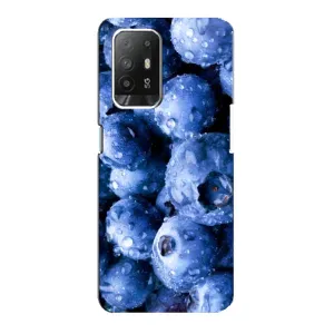 Чехол с изображением вкусной еды для Oppo Reno 5z (Голубика)