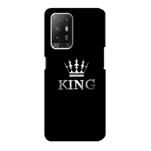 Чохол (Корона на чорному фоні) для Оппо Рено 5з (KING)