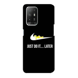Силиконовый Чехол на Oppo Reno 5z с картинкой Nike (Later)