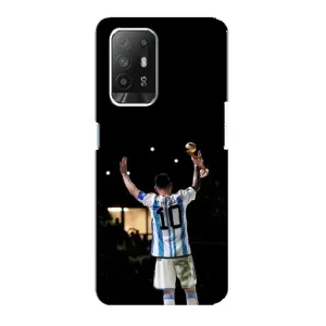 Чехлы Лео Месси Аргентина для Oppo Reno 5z (Лео Чемпион)