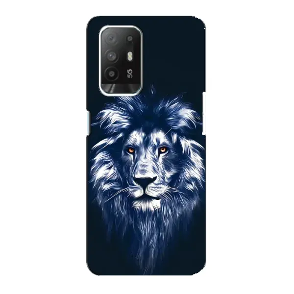 Чехол с рисунком «Лев - синий» для OPPO Reno 5z Чехол с рисунком «Лев - синий» для OPPO Reno 5z