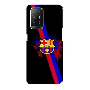 Чехол для Oppo Reno 5z (Барселона) (Лого Барсы)