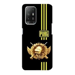 Чохол (TPU) з картинкою "Лого Пабг" на Оппо Рено 5з (Логотип PUPG)