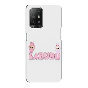 Чехол с принтом Лабубу для Oppo Reno 5z (Логотип Лабубу)
