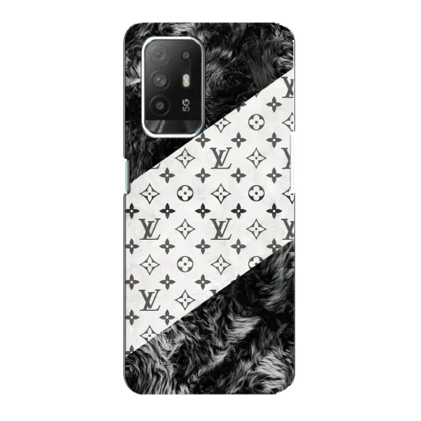 Чехол с рисунком «LV на белом» для OPPO Reno 5z