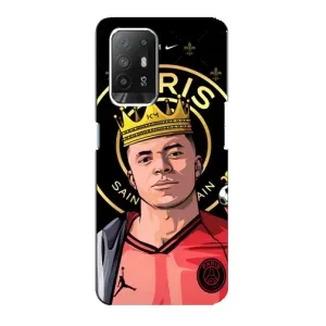 Чехол (TPU) с Футболистом на Oppo Reno 5z (Mbappe King)