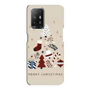 Чехол Санта Клаус для Oppo Reno 5z (Merry Christmas)
