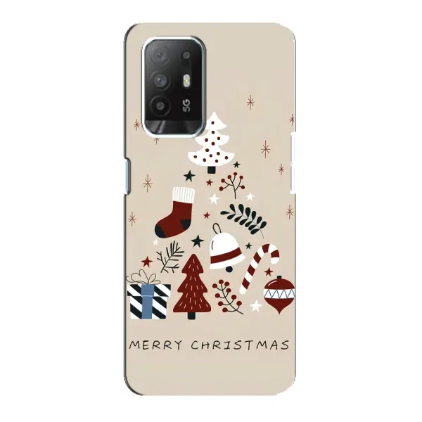 Чехол с рисунком «Merry Christmas» для OPPO Reno 5z