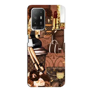 Чехол Стиль Louis Vuitton на Oppo Reno 5z (Мода Луи Виттон)