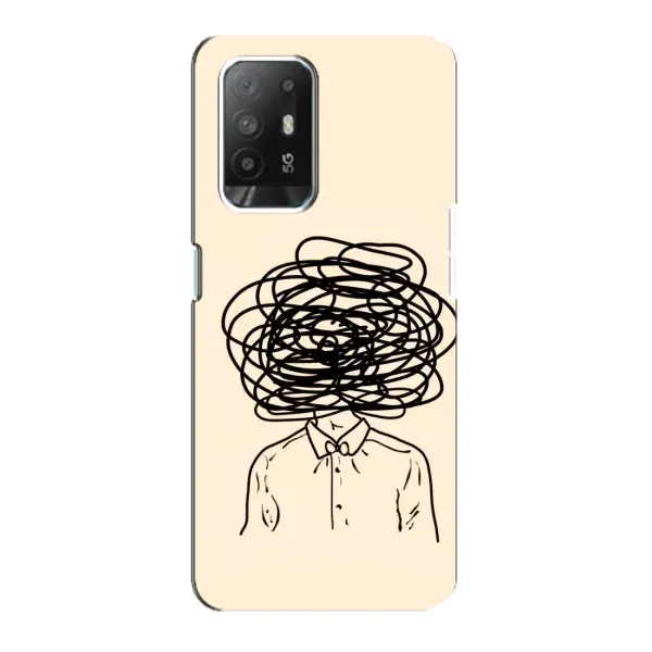 Чехол с рисунком «Мысли» для OPPO Reno 5z