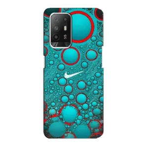 Силиконовый Чехол на Oppo Reno 5z с картинкой Nike (Найк зеленый)