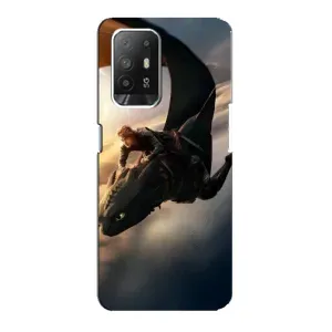 Чехол дракон Беззубик для Oppo Reno 5z (Полет Беззубика)