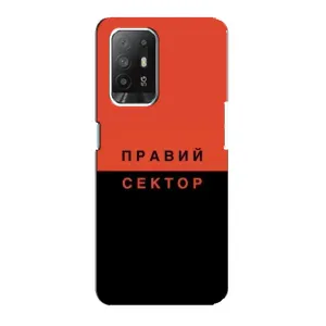 Чехлы УПА (Красно-Чёрный) на Oppo Reno 5z (Правый Серктор)
