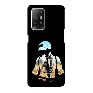 Чохол з картинкою "Герой Pubg" на Oppo Reno 5z (Пубг мен)
