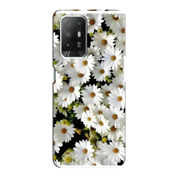 Чехол с рисунком «Рамка в ромашках» для OPPO Reno 5z Чехол с рисунком «Рамка в ромашках» для OPPO Reno 5z