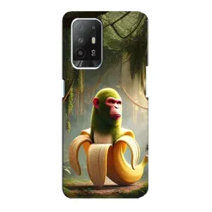 Чехол с мемами тралалело тралала для Oppo Reno 5z (Шимпанзини бананини)
