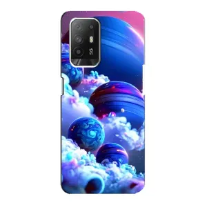 Чохли КОСМОС на Oppo Reno 5z (Сині планети)