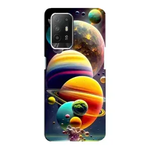 Чохол (ТПУ) з планетами на Oppo Reno 5z (Сонячна система)