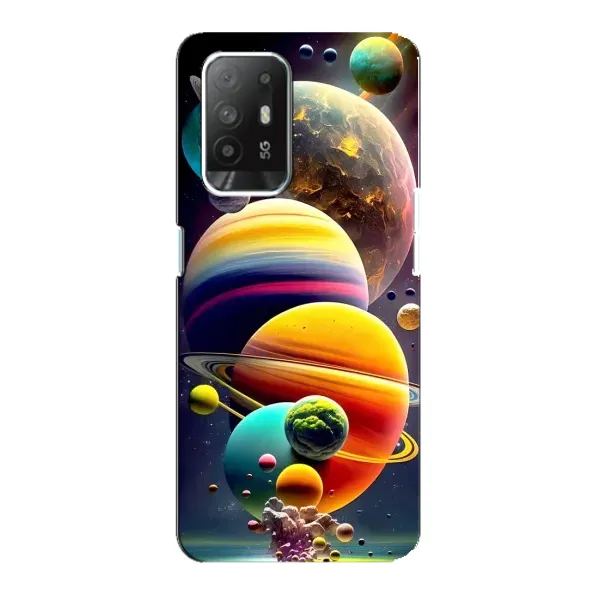 Чехол с рисунком «Солнечна система» для OPPO Reno 5z