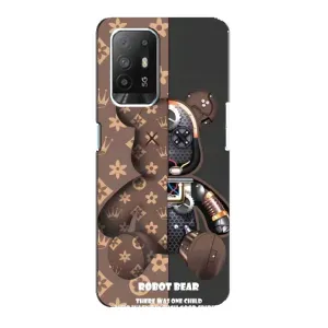 Силиконовый чехол для Oppo Reno 5z (Медмедь Луи Виттон)