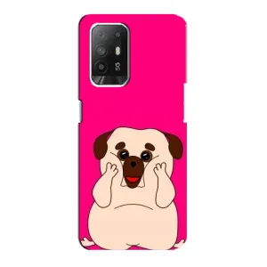 Чохол (ТПУ) Милі песики для Oppo Reno 5z (Веселий Мопсік)