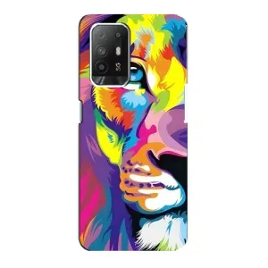 Чохол з картинкою на Oppo Reno 5z (Яскравий Лев)