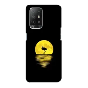 Летний Чехол на Oppo Reno 5z (Желтый Закат)