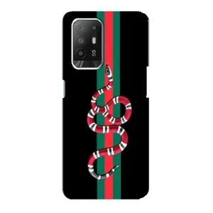Чехлы Бренд GUCCI для Oppo Reno 5z (Змей Гуччи)