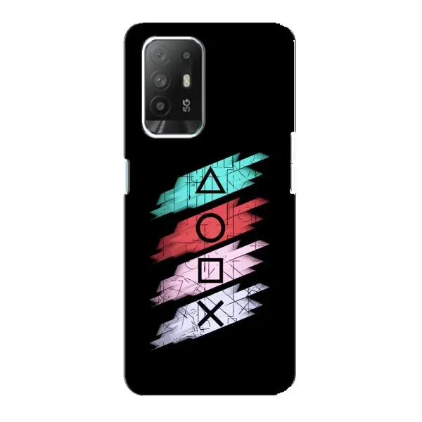 Чехол с рисунком «Значки Sony» для OPPO Reno 5z Чехол с рисунком «Значки Sony» для OPPO Reno 5z