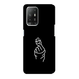 Чехлы (Знак сердечка) на Oppo Reno 5z (Знак Сердечка)