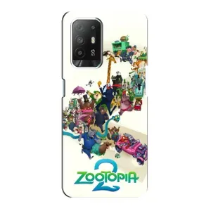 Силиконовый чехол с принтом Зоотрополіс для Oppo Reno 5z (Зоотрополис логотип)
