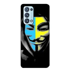 Чехол с Украинской символикой на Оппо Рено 6 Плюс (5G) (Анонимус патриот)