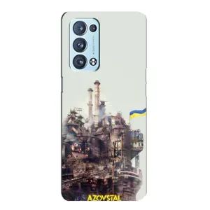 Чехлы на военную тематику для Oppo Reno6 Pro Plus 5G (Азовсталь)