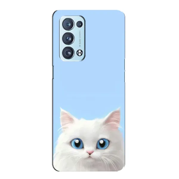 Чехол с рисунком «Белый кот» для OPPO Reno6 Pro Plus 5G Чехол с рисунком «Белый кот» для OPPO Reno6 Pro Plus 5G