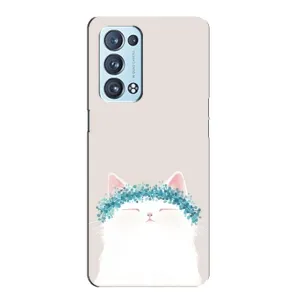Чехол на тематику: Коты для OPPO Reno6 Pro Plus 5G (Белый котик)