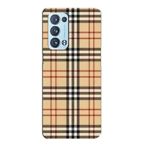 Чехол с рисунком «Burberry стиль» для OPPO Reno6 Pro Plus 5G