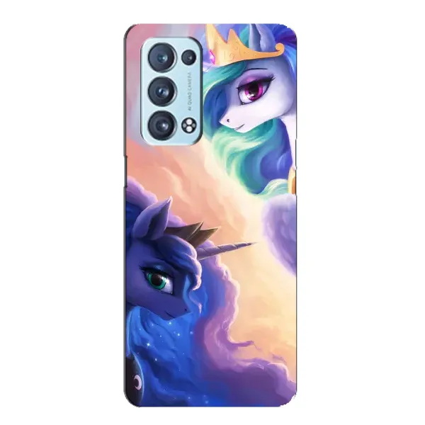 Чехол с рисунком «Единорожки на тучках» для OPPO Reno6 Pro Plus 5G Чехол с рисунком «Единорожки на тучках» для OPPO Reno6 Pro Plus 5G