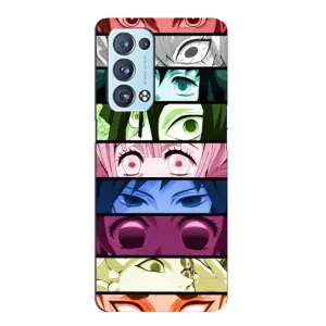 Силиконовые чехлы с глазами Anime для Оппо Рено 6 Плюс (5G) (Глаза Хашира)