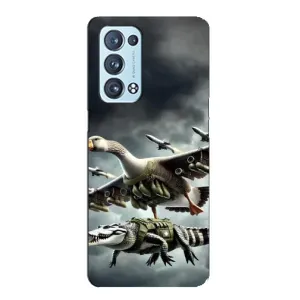 Чохол з мемами траралело тралала для Oppo Reno6 Pro Plus 5G (Гусіні і крокоділо)