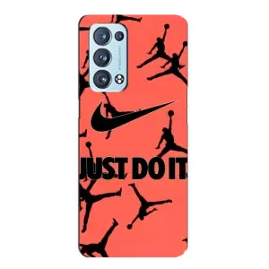 Силіконовый Чохол Nike Air Jordan на Оппо Рено 6 Плюс (5G) (Just Do It)