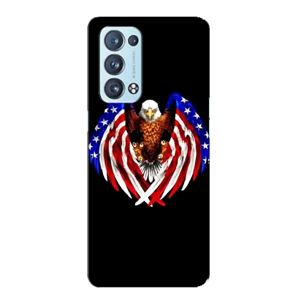 Чехол с рисунком «Крылья США» для OPPO Reno6 Pro Plus 5G