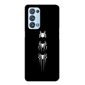 Чехол Супергерой Человека Паука на Oppo Reno6 Pro Plus 5G (Лого паука)