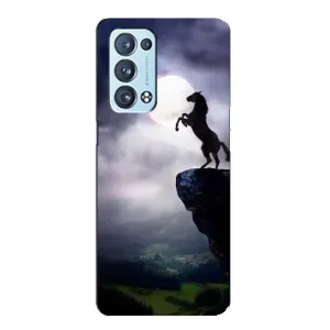 Чехлы с изображением разных животных для Oppo Reno6 Pro Plus 5G (Лошадь)