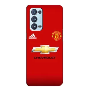Силиконовые Чехлы принт Футбол на Oppo Reno6 Pro Plus 5G (Man United)