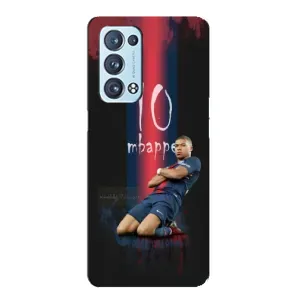 Чехол (TPU) с Футболистом на Oppo Reno6 Pro Plus 5G (MBAPPE 10)