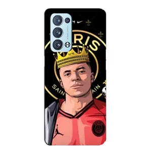 Чехол (TPU) с Футболистом на Oppo Reno6 Pro Plus 5G (Mbappe King)
